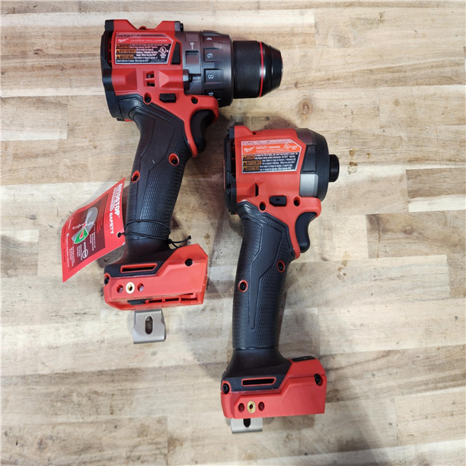 HOUSTON LOCATION - AS-IS (APPEARS LIKE NEW) Milwaukee FUEL 18V Lithium-Ion Brushless Cordless Hammer Drill and Impact Driver Combo Kit