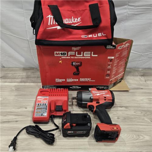 LIKE NEW- Milwaukee M18 1/2 in. Cordless Brushless High Torque Impact Wrench Kit (Battery & Charger)
