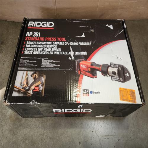 Phoenix NEW RIDGID RP 351 ProPress Inline Standard Press Tool Kit (Includes Case + 2  Lio-Ion Batteries + Charger + 6 Press Tool Jaws
