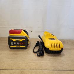 AS-IS- DEWALT 20V/60V MAX FLEXVOLT Lithium-Ion 9.0Ah Battery and Charger Starter Kit