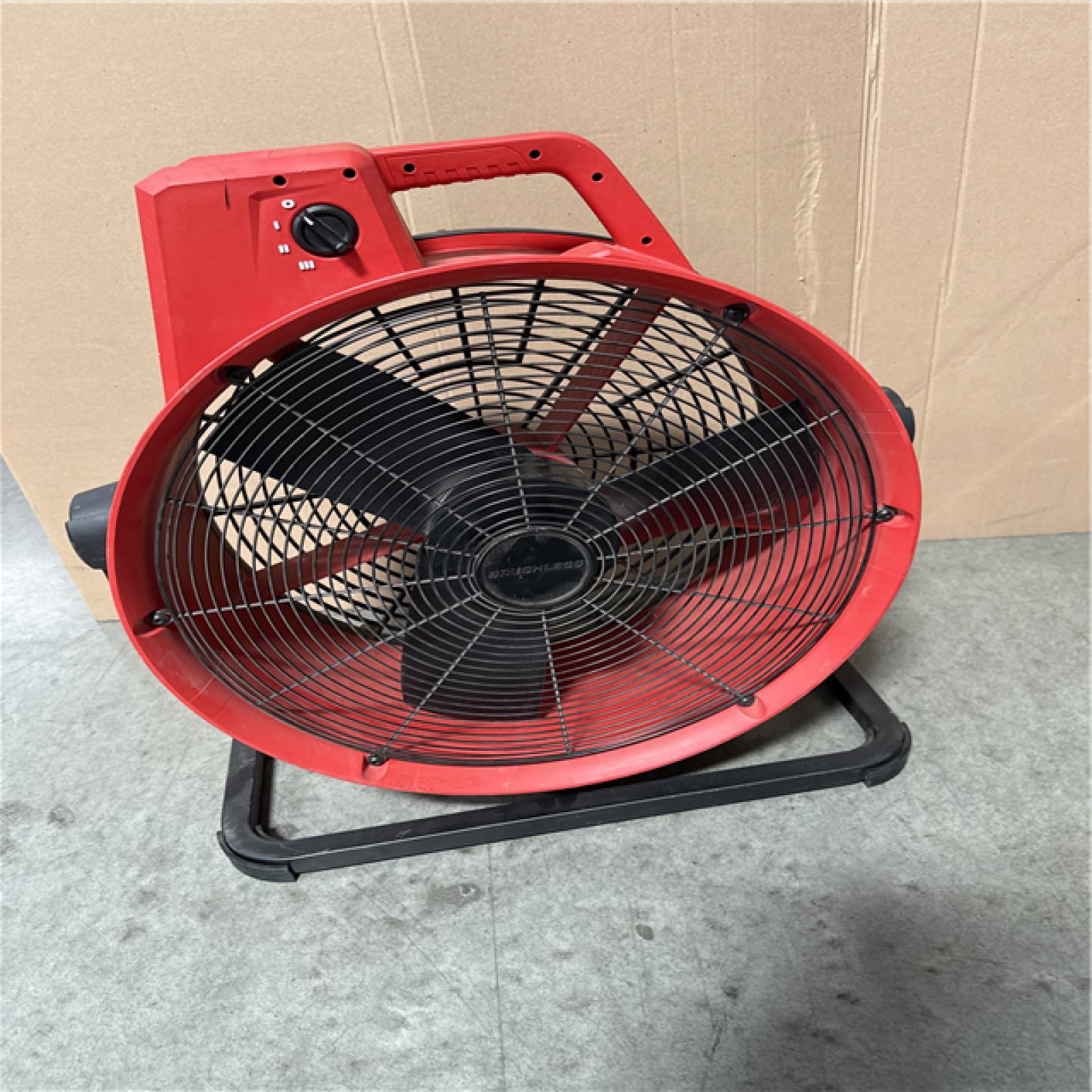 California AS-IS Milwaukee Brushless Cordless Variable Speed Fan (No Battery)