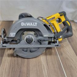 AS-IS DEWALT FLEXVOLT 60V MAX Cordless Brushless 7-1/4 in. Wormdrive Style Circular Saw (Tool Only)