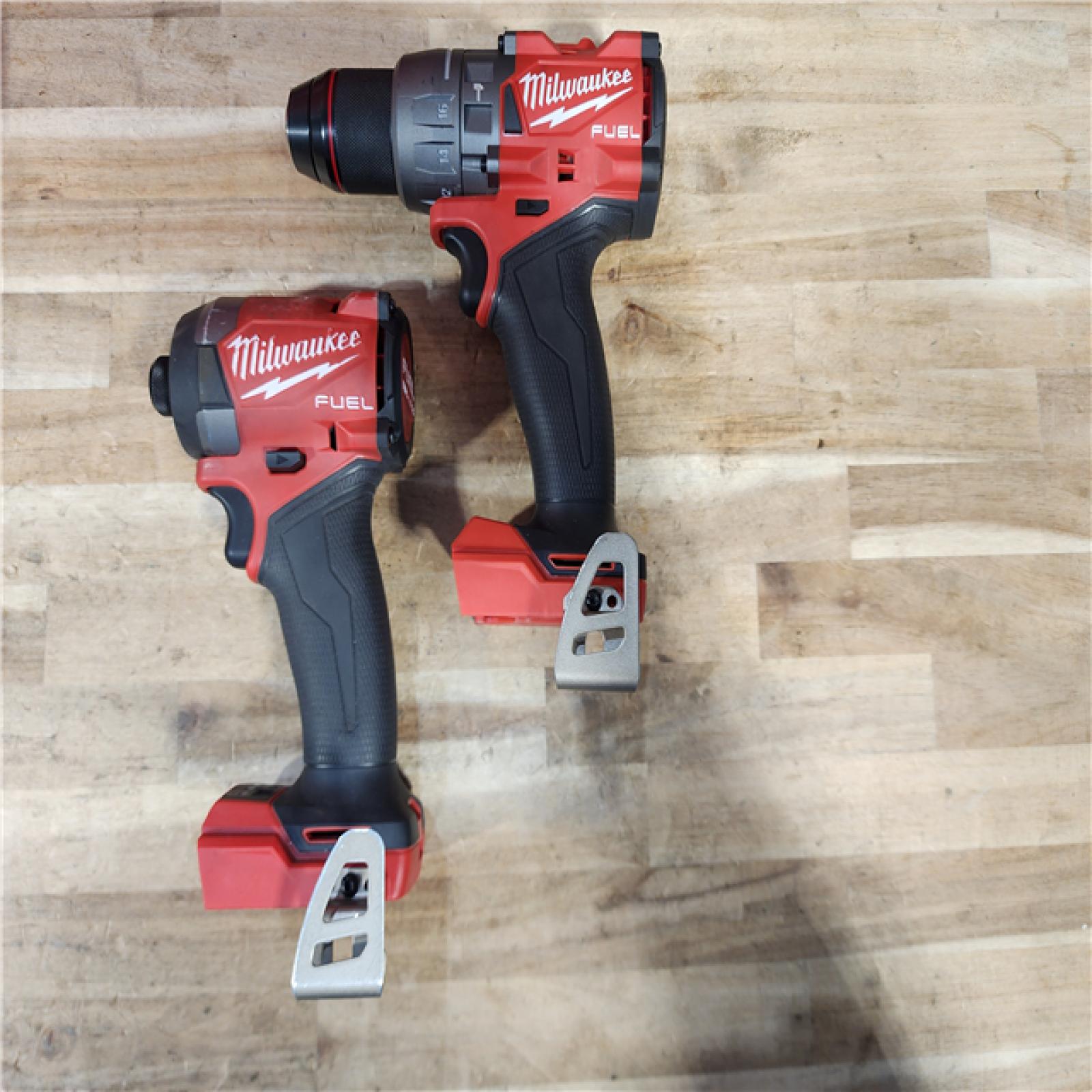 HOUSTON LOCATION - AS-IS Milwaukee FUEL 18V Lithium-Ion Brushless Cordless Hammer Drill and Impact Driver Combo Kit
