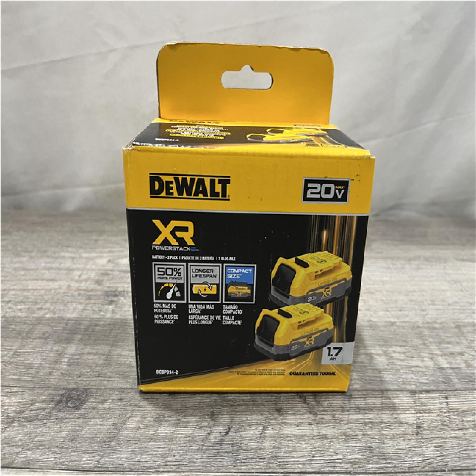 NEW - DEWALT 20-Volt MAX POWERSTACK Compact Battery (2-Pack)