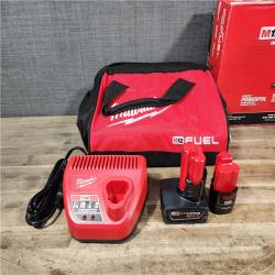 HOUSTON LOCATION - AS-IS Milwaukee FUEL 12-Volt Lithium-Ion Brushless Cordless Hammer Drill and Impact Driver Combo Kit