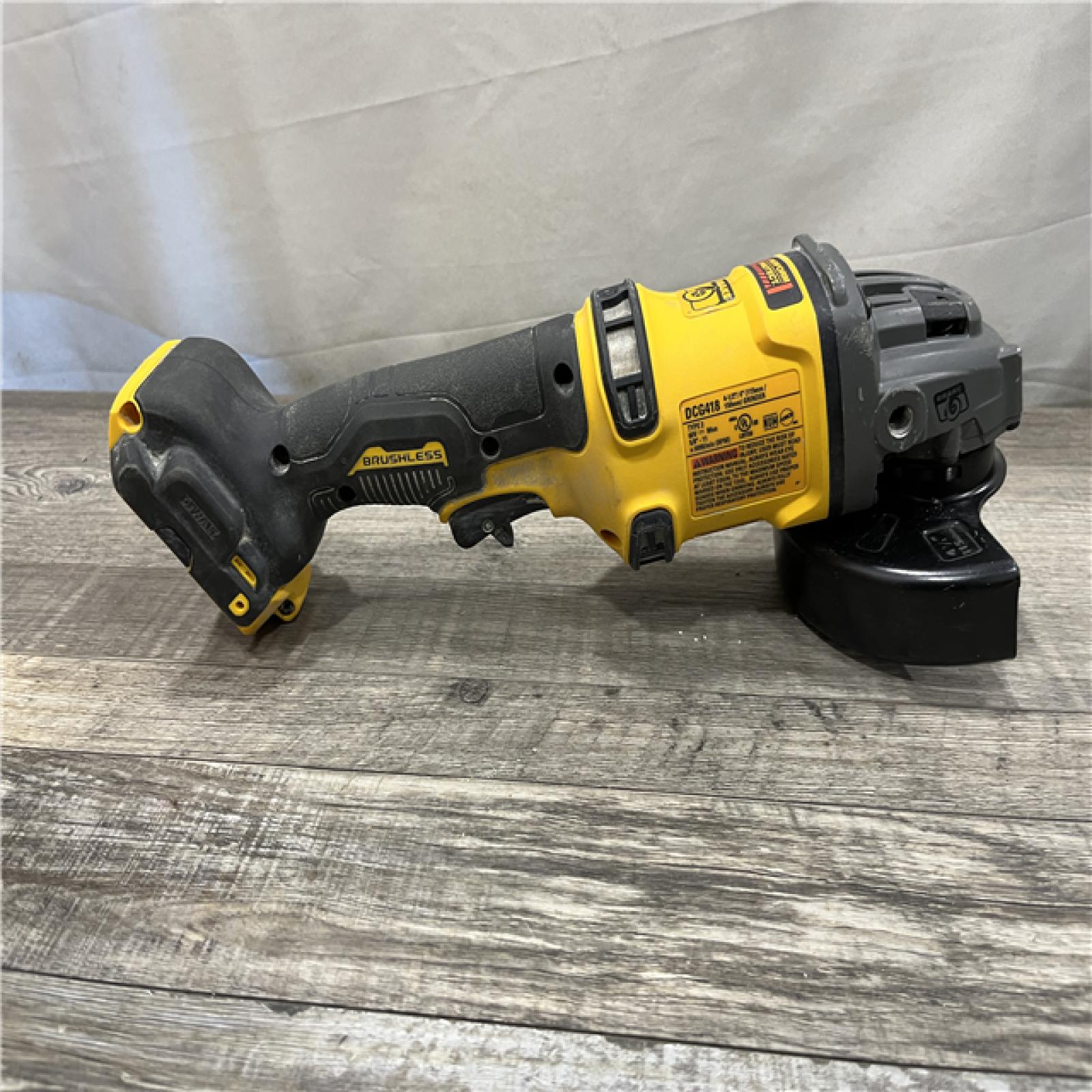 AS-IS DEWALT FLEXVOLT 60V MAX Cordless Brushless 4.5 in. to 6 in. Small Angle Grinder with Kickback Brake (Tool Only)