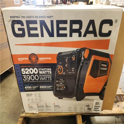Phoenix NEW Generac 5200/3900-Watt Dual Fuel Inverter Generator  Fully Enclosed Case and Easy-To-Use Electric Start with Battery Included