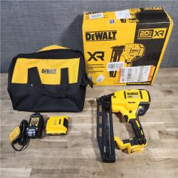 HOUSTON LOCATION - AS-IS Dewalt 20-Volt MAX XR Lithium-Ion 16-Gauge Cordless Finish Nailer Kit