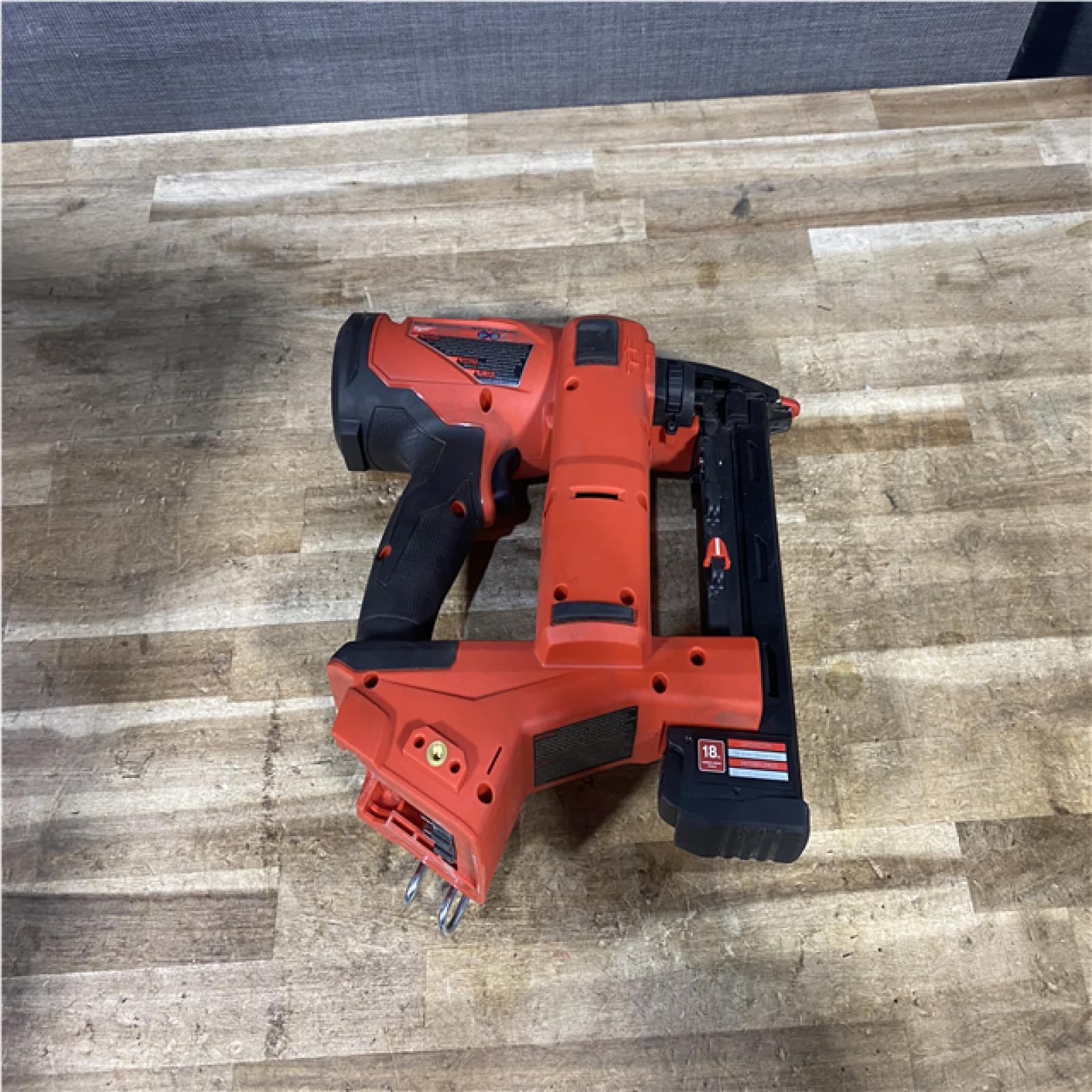 Houston Location AS-IS Milwaukee FUEL 18-Volt Lithium-Ion Brushless Cordless 18-Gauge 1/4 in. Narrow Crown Stapler (Tool-Only)