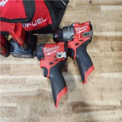 HOUSTON LOCATION - AS - IS Milwaukee 2 Tool Combo Kit W/ (2) Battery & Charger