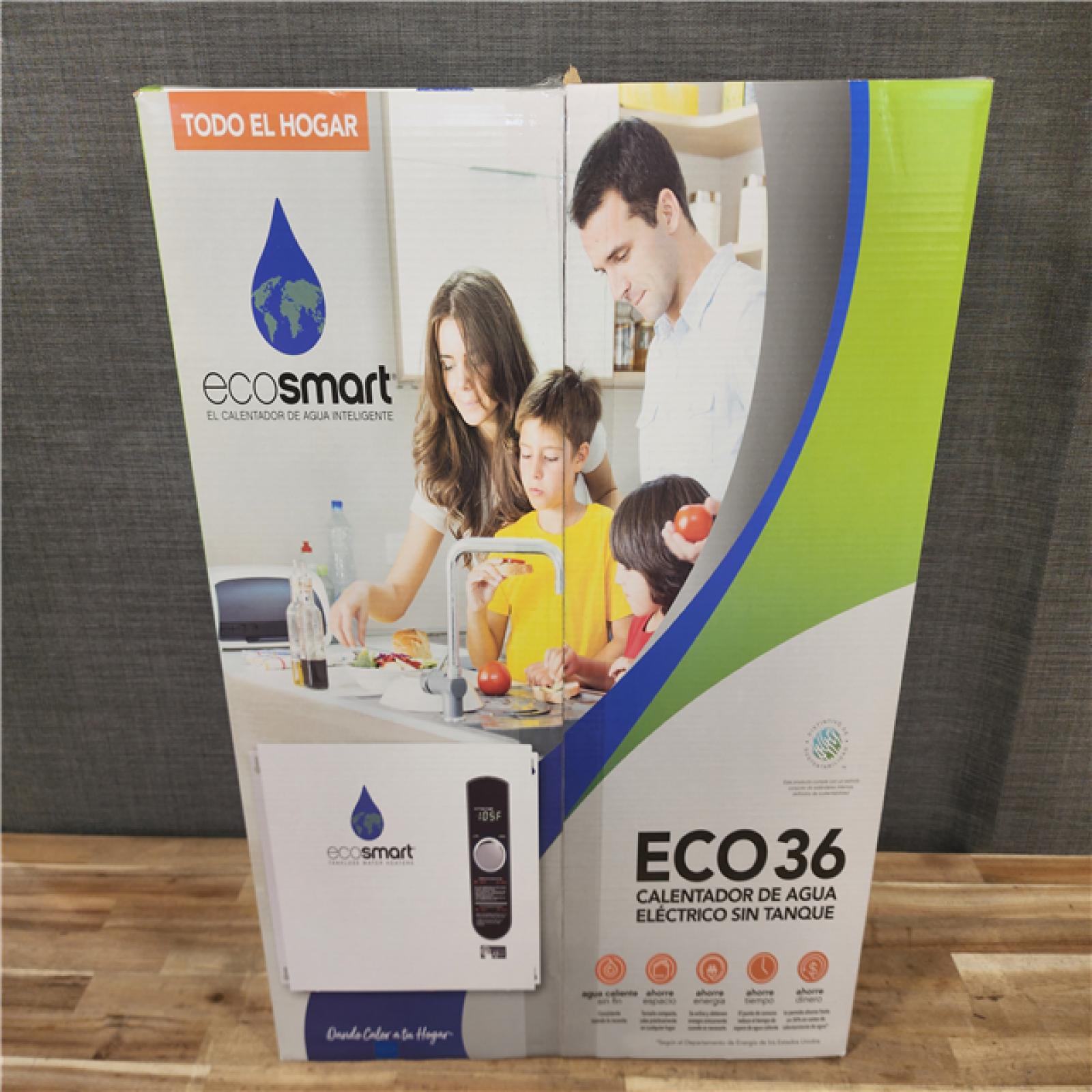 HOUSTON LOCATION - AS-IS (NEW) ECO36 TANKLESS ELECTRIC WATER HEATER