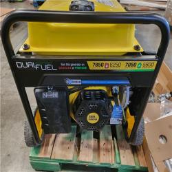 Phoenix LIKE NEW Champion Power Equipment 7850/6250-Watt Recoil Start Dual Fuel Portable Generator w/ Free 3-Year Warranty for Home Backup and Storm Prep