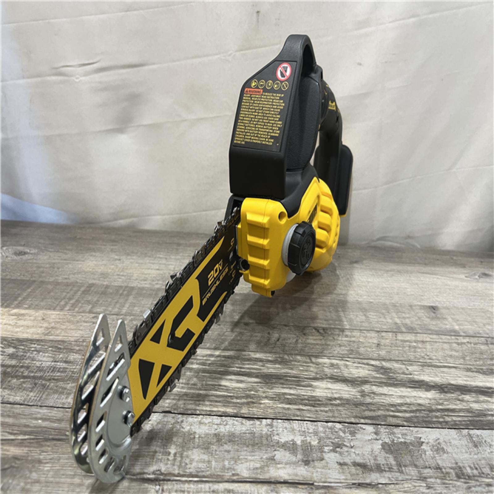 AS-IS DEWALT 20V MAX 8 in. Brushless Cordless Battery Powered Pruning Chainsaw (Tool Only)
