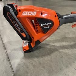 LIKE NEW!- ECHO 56V Brushless Cordless Battery Attachment Capable 16 in. String Trimmer w/ Speed-Feed Head and 2.5Ah Battery and Charger