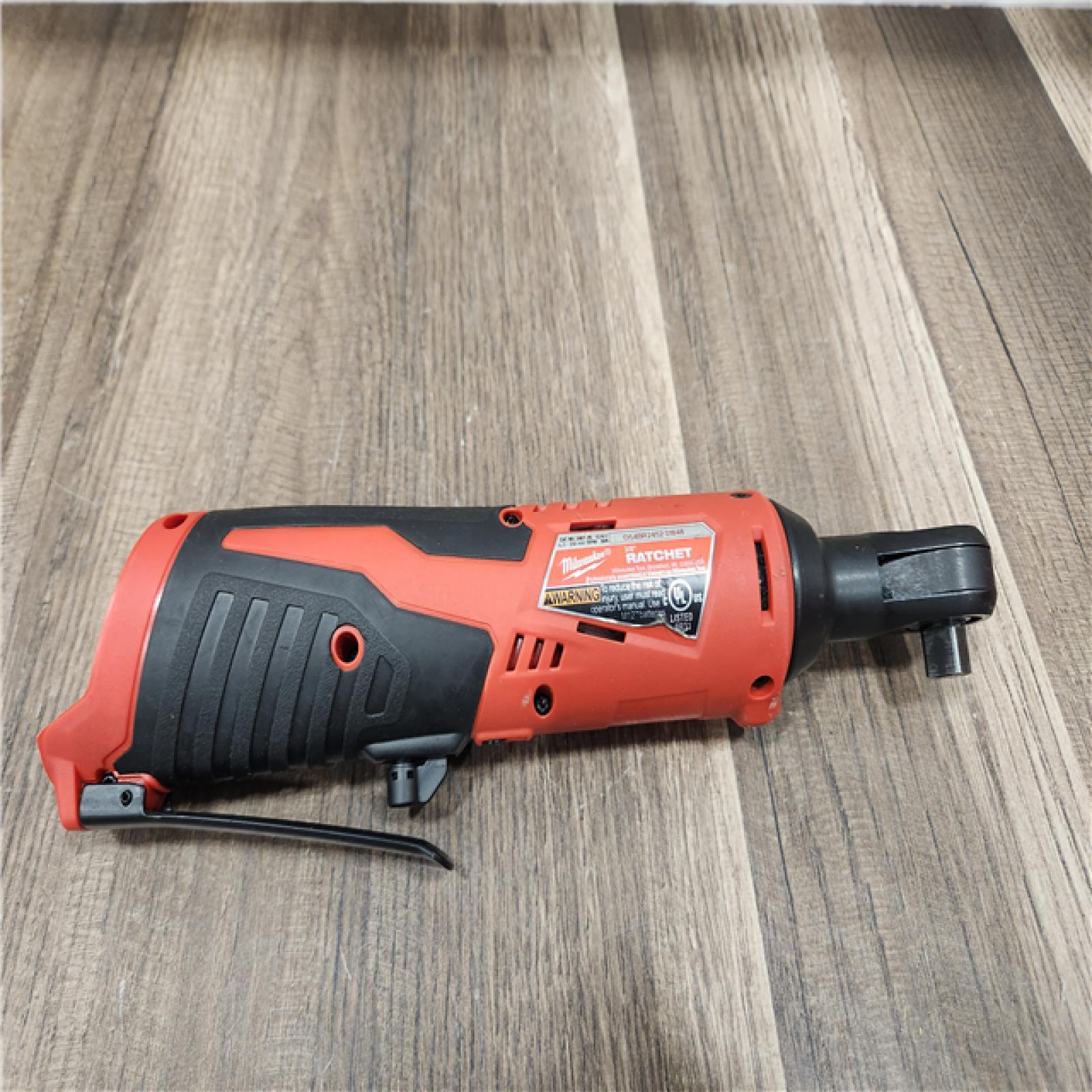 AS-IS- MILWAUKEE .38 in. M12 Cordless Ratchet (Tool-Only)