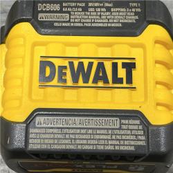 AS-IS DEWALT FLEXVOLT 20V/60V MAX Lithium-Ion 6.0Ah Battery Pack with Charger