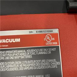 AS-IS Milwaukee 18-Volt 2 Gal. Lithium-Ion Cordless Wet/Dry Vacuum (Vacuum-Only)
