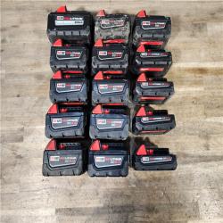 HOUSTON LOCATION - AS-IS MILWAUKEE BATTERY PACK QTY - 15