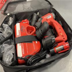 AS-IS - Milwaukee M12 FUEL 12V Lithium-Ion Brushless Cordless 4-in-1 Installation 3/8 in. Drill Driver Kit