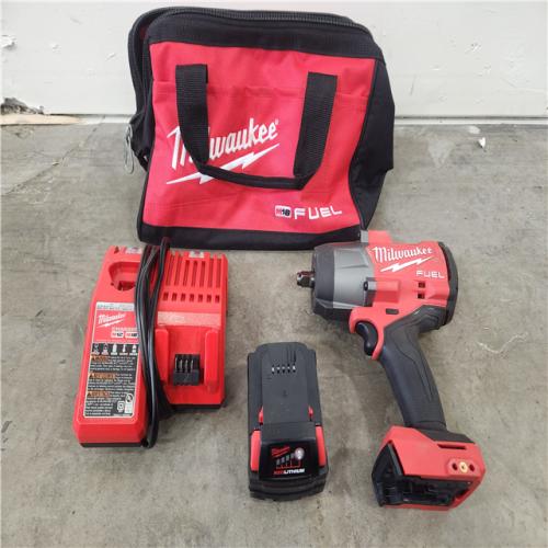 Phoenix Location NEW Milwaukee M18 FUEL 18V Lithium-Ion Brushless Cordless 1/2 in. Impact Wrench with Friction Ring with Battery & Charger