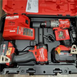 NEW! Milwaukee  M18 FUEL 18V Lithium-Ion Brushless Cordless Hammer Drill and Impact Driver Combo Kit (2-Tool) with 2 Batteries