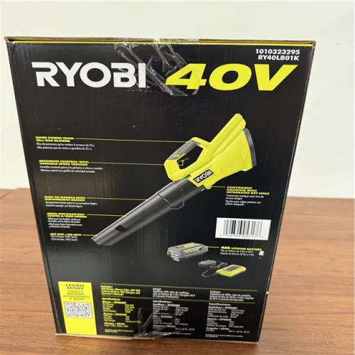 California NEW Sealed Ryobi 40V 550 CFM Blower Kit, Includes (1) Battery & Charger