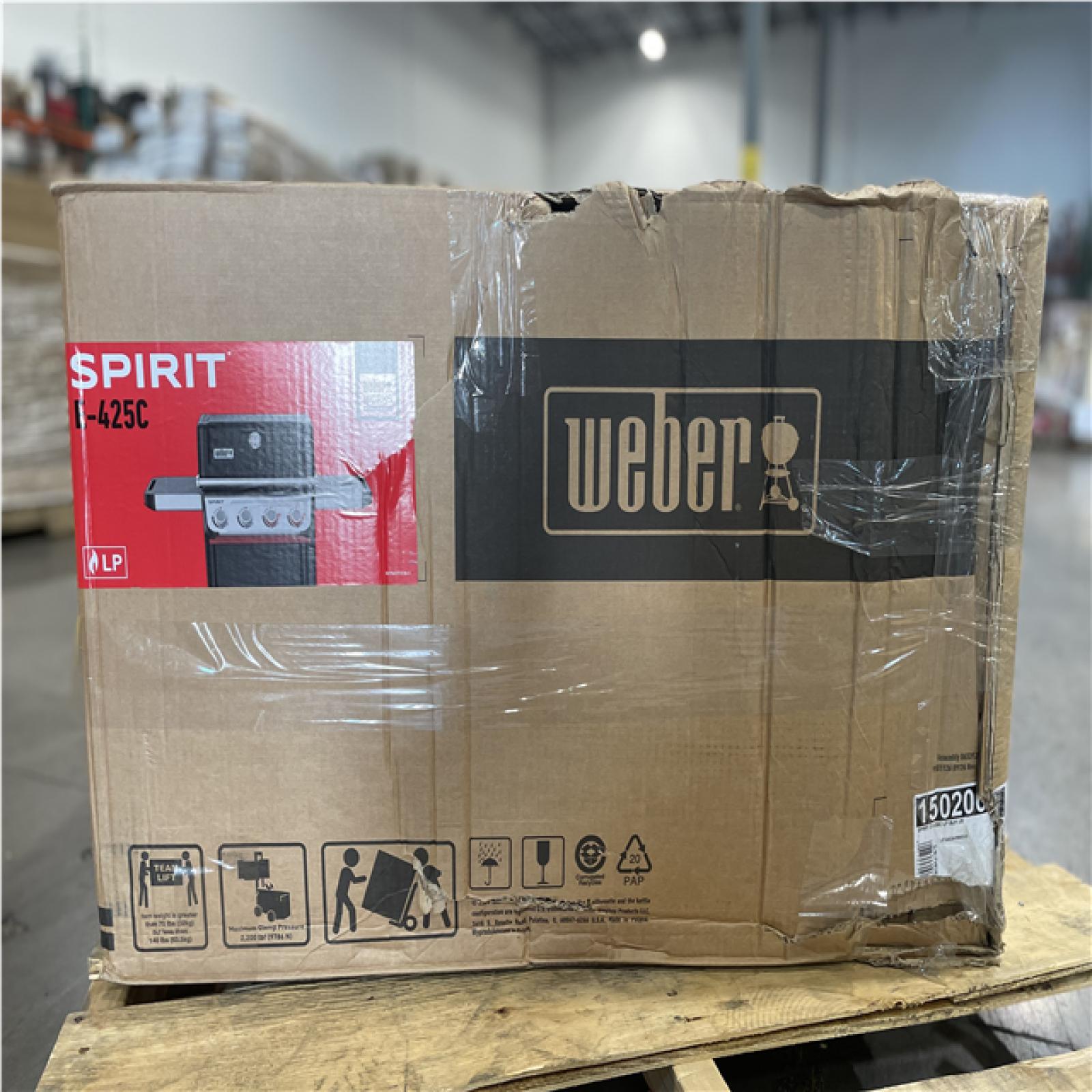 DALLAS LOCATION- AS-IS WEBER Spirit E-425C 4-Burner Propane Gas Grill in Black with Sear Zone