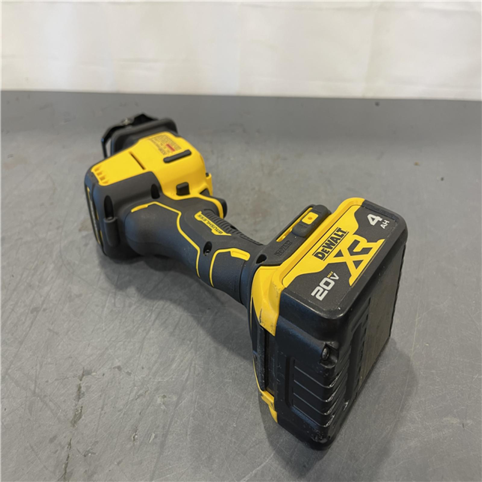 AS-IS - DeWalt ATOMIC 20V MAX Cordless Brushless Compact Reciprocating Saw and 20V MAX Premium Lithium-Ion 4.0Ah Battery