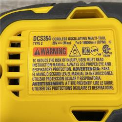 AS-IS DEWALT ATOMIC 20V MAX Cordless Brushless Oscillating Multi Tool Kit