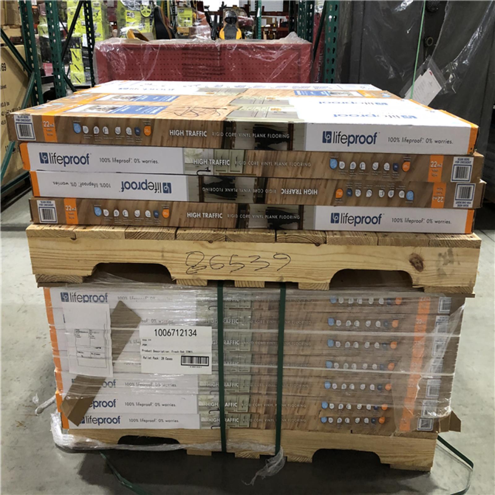 DALLAS LOCATION - Lifeproof Fresh Oak 22 MIL x 8.7 in. W x 48 in. L Click Lock Waterproof Luxury Vinyl  PALLET-(44 UNITS)