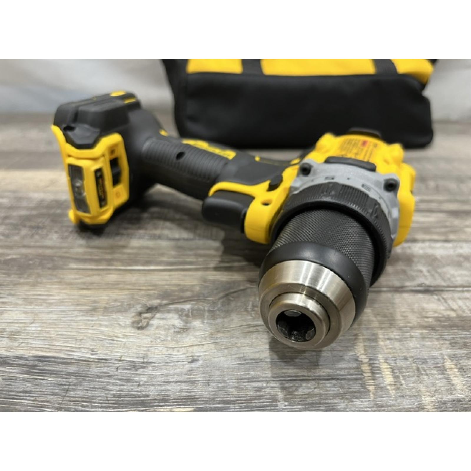 AS-IS DEWALT 20V XR Lithium-Ion Cordless Brushless 1/2 in. Drill/Driver Kit