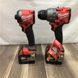 AS-IS Milwaukee FUEL 18V Lithium-Ion Brushless Cordless Hammer Drill and Impact Driver Combo Kit