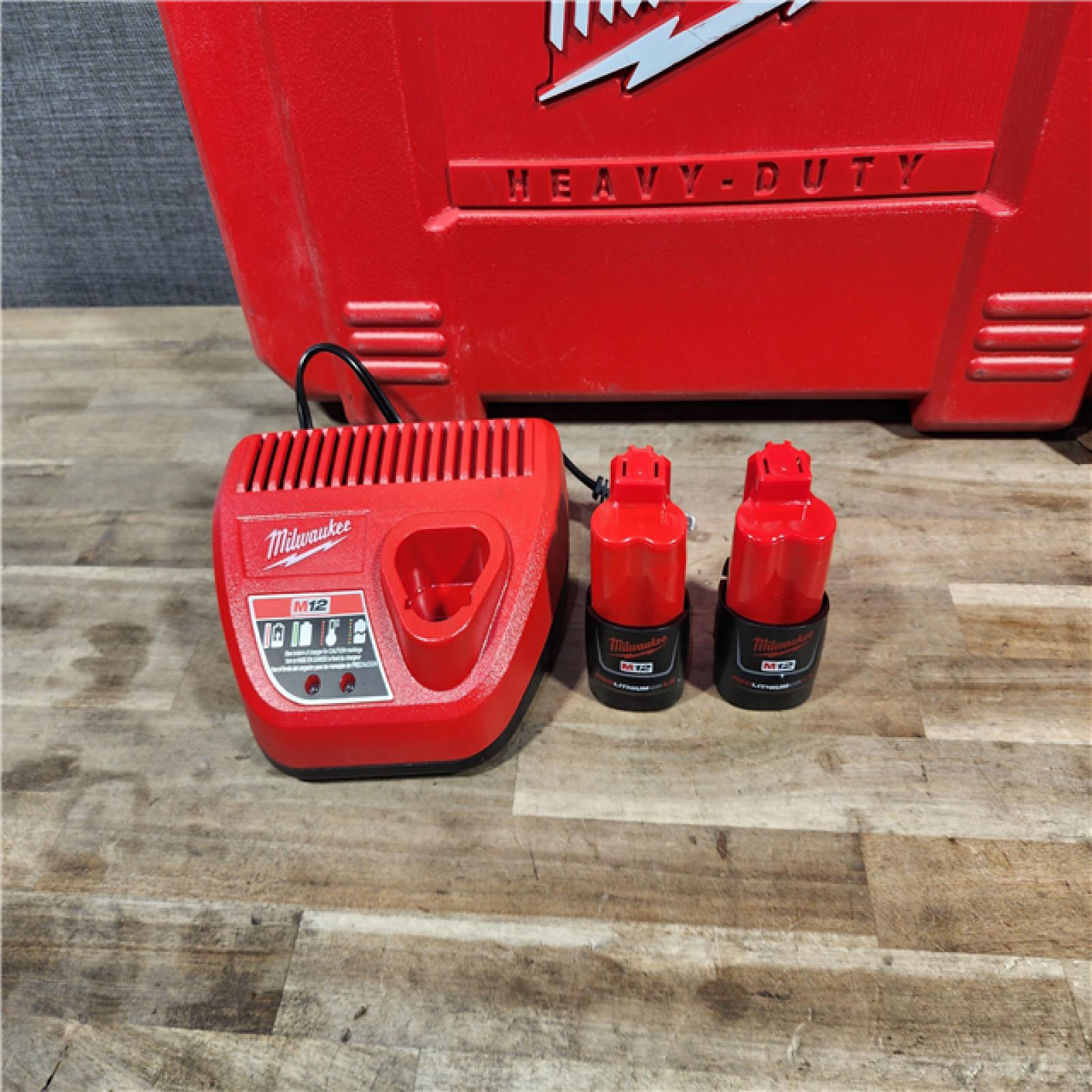 HOUSTON LOCATION - AS-IS M12 12-Volt Lithium-Ion Force Logic Cordless Press Tool Kit (3 Jaws Included) with Two 1.5 Ah Battery and Hard Case