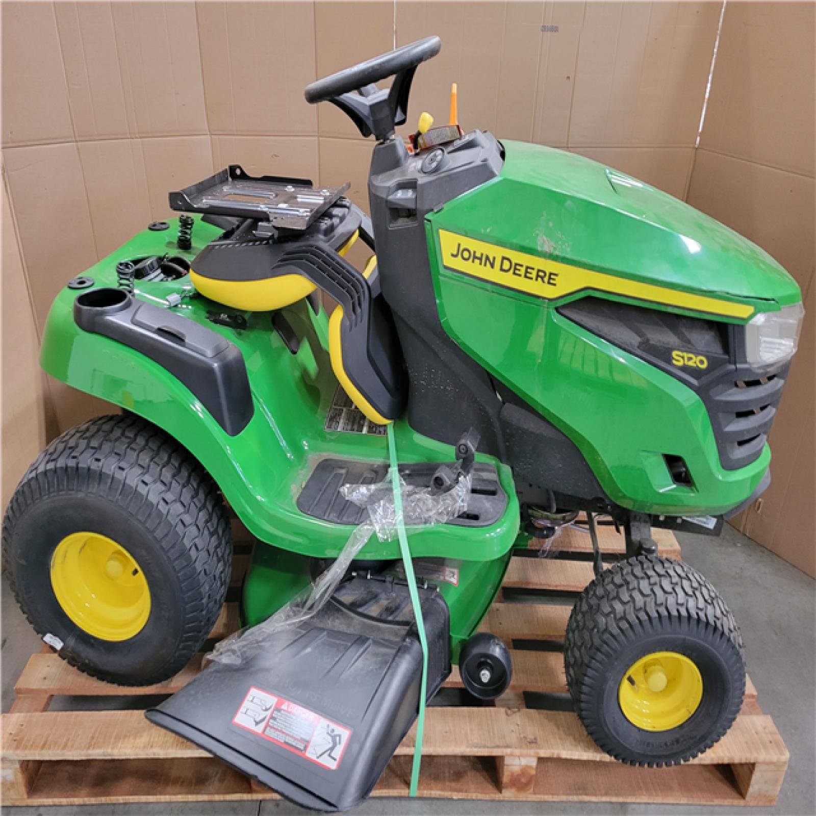 CALIFORNIA AS-IS JOHN DEERE S120 RIDING LAWN MOWER