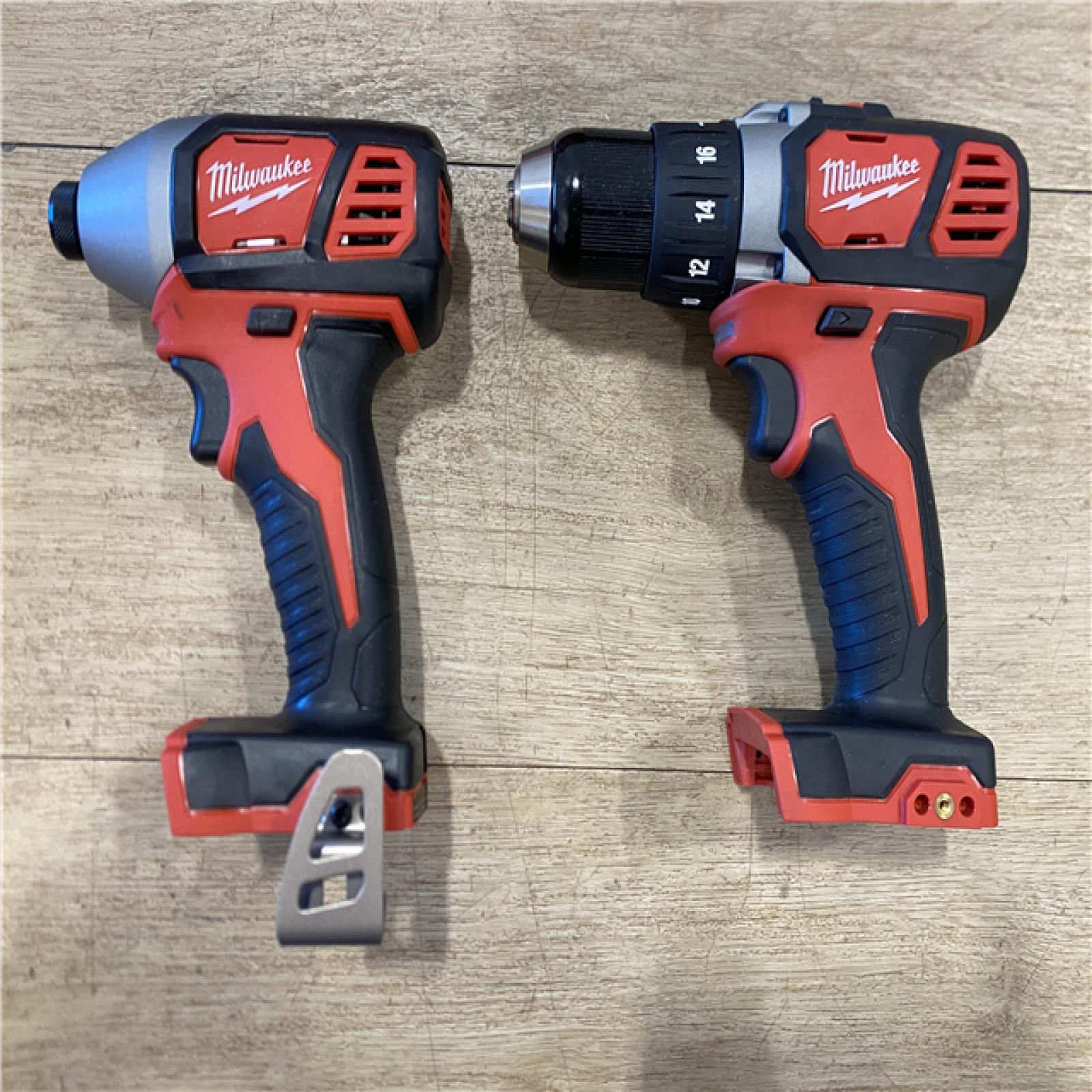 AS-IS Milwaukee 18V Lithium-Ion Cordless Drill Driver/Impact Driver Combo Kit