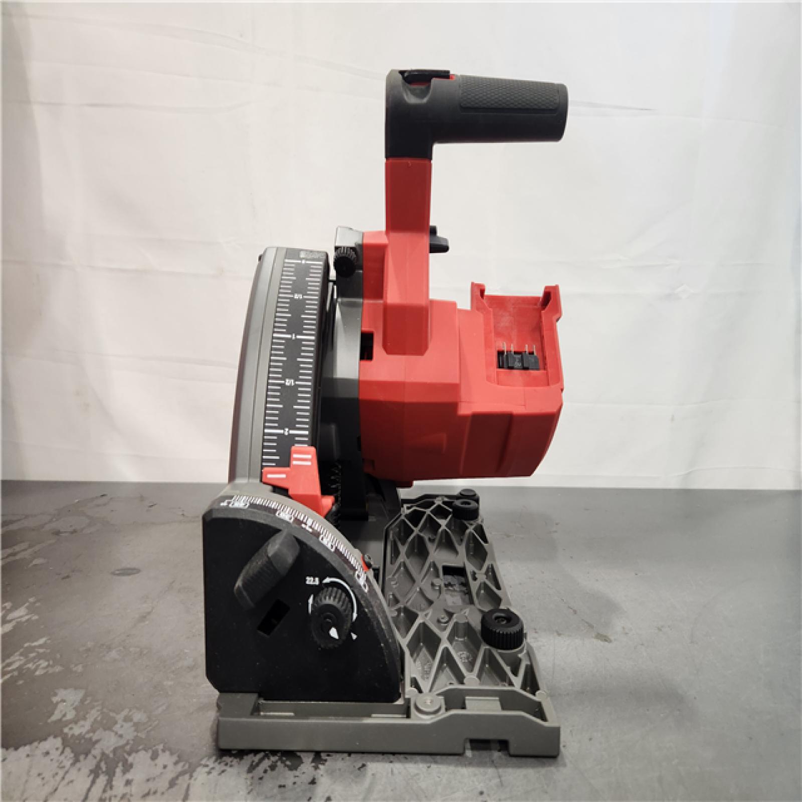 AS-IS- Milwaukee FUEL 18V Lithium-Ion Cordless Brushless 6-1/2 in. Plunge Cut Track Saw (Tool-Only)