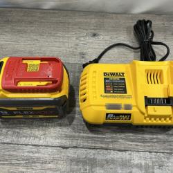 AS-IS DEWALT 20V/60V MAX FLEXVOLT Lithium-Ion 9.0Ah Battery and Charger Starter Kit