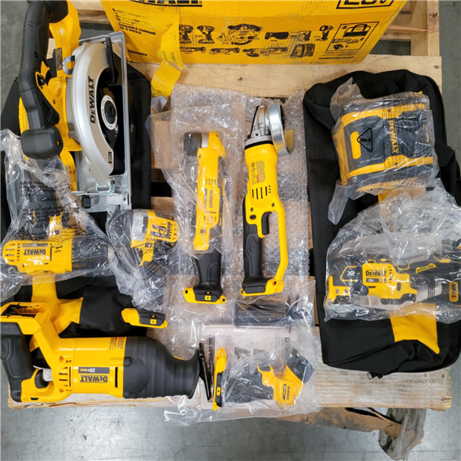 CALIFORNIA AS-IS DEWALT 9 TOOL COMBO KIT
