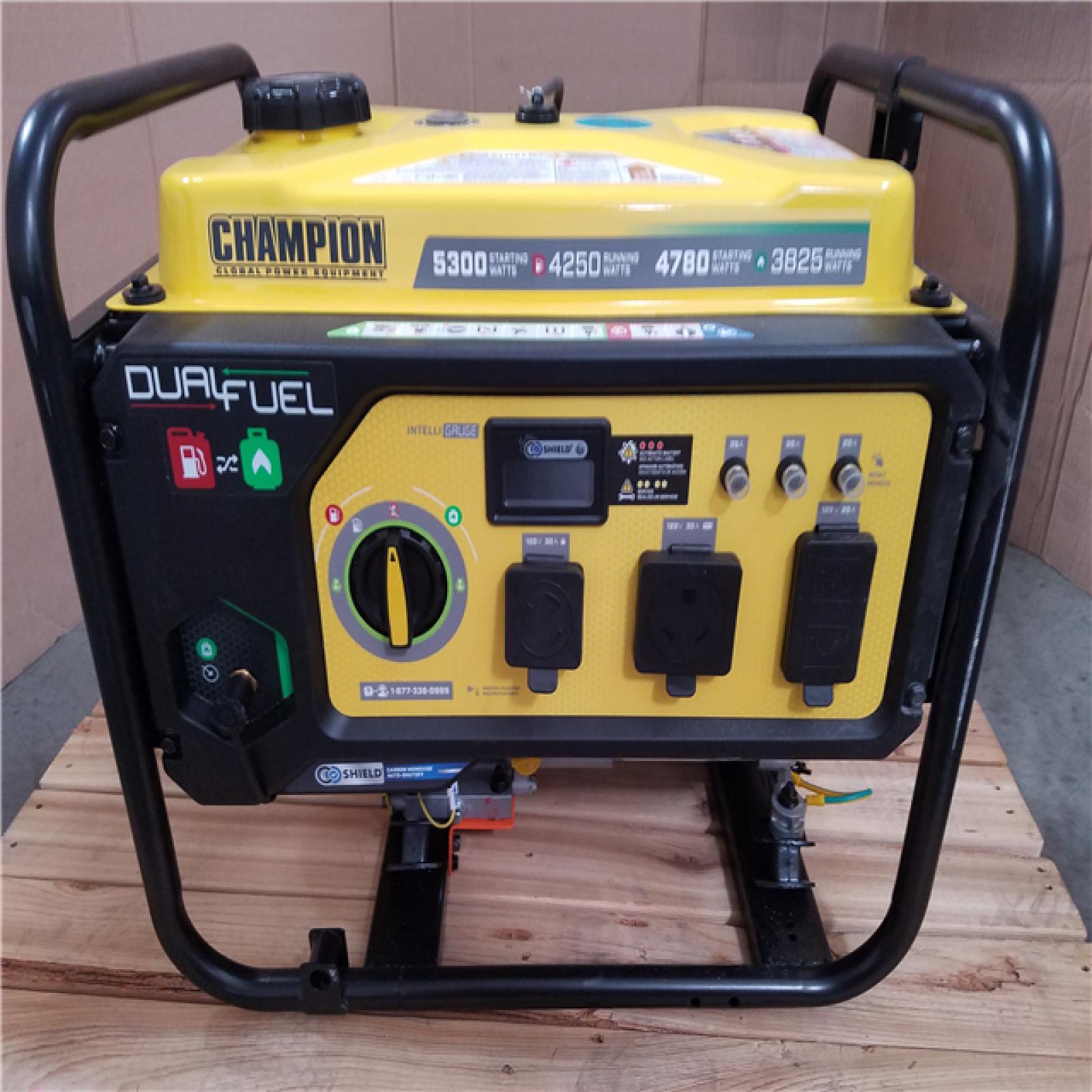 CALIFORNIA AS-IS CHAMPION DUAL FUEL PORTABLE GENERATOR
