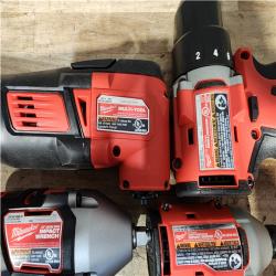 Houston Location AS-IS Milwaukee Drill and Impact Driver and Impact Wrench and Multitool and Work Light and Battery