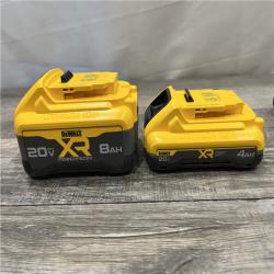 AS-IS DEWALT 20V XR Lithium-Ion Starter Pack with 8.0 Ah and 4.0 Ah Battery Packs and Charger