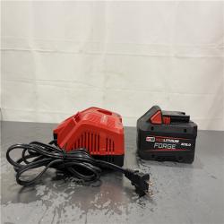AS-IS- Milwaukee M18 18-Volt Lithium-Ion REDLITHIUM FORGE Starter Kit with 8.0Ah Battery and Rapid Charger