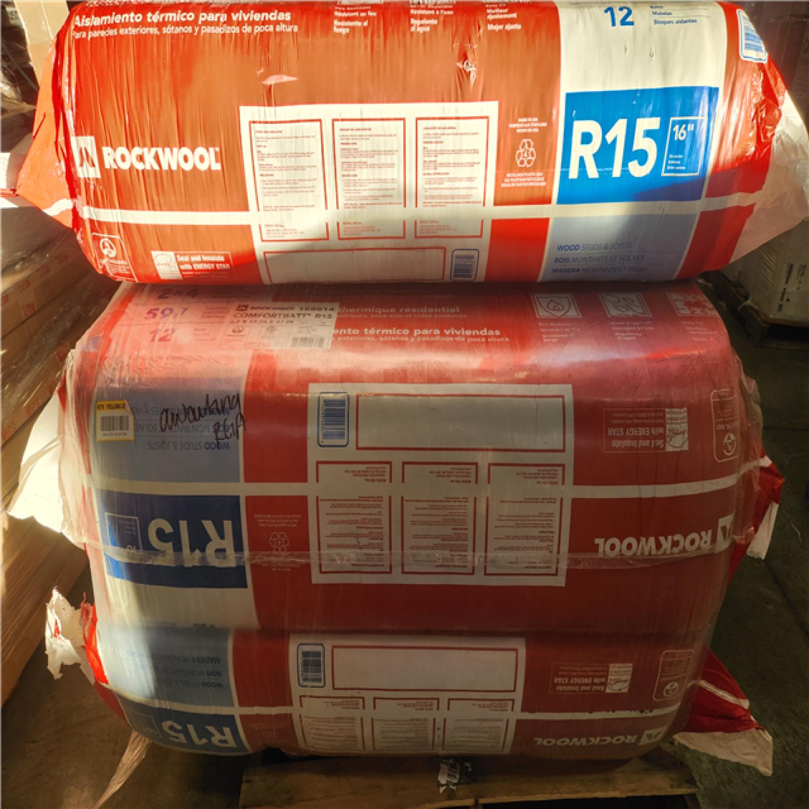 Phoenix NEW ROCKWOOL R-15 Comfortbatt 3-1/2 in. x 15 in. x 47 in. Fire Resistant Stone Wool Insulation Batt (298 sq. ft.)