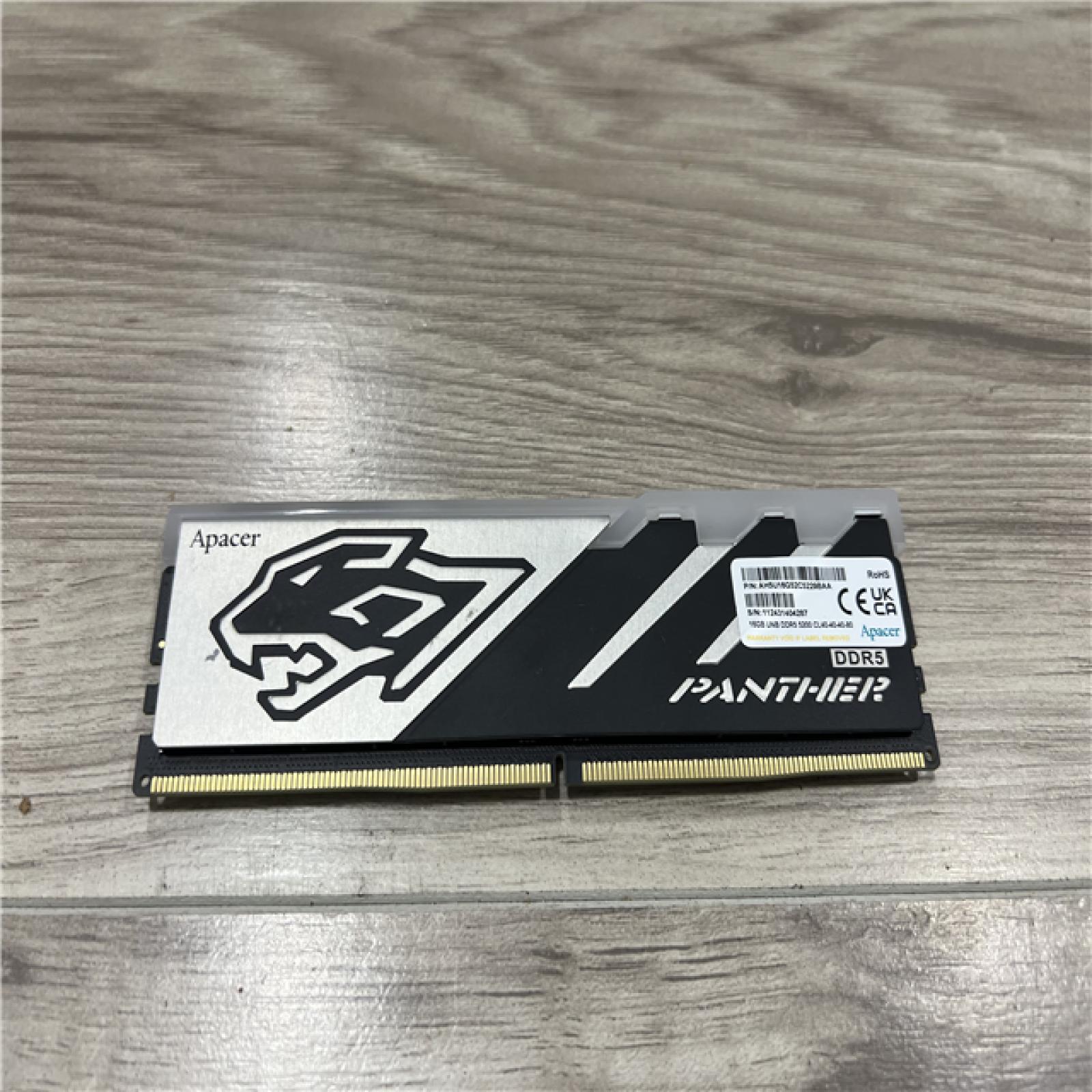 AS-IS Apacer Panther 8GB (1x8GB) RAM DDR5 5200MHz AH5U16G52C5229BAA