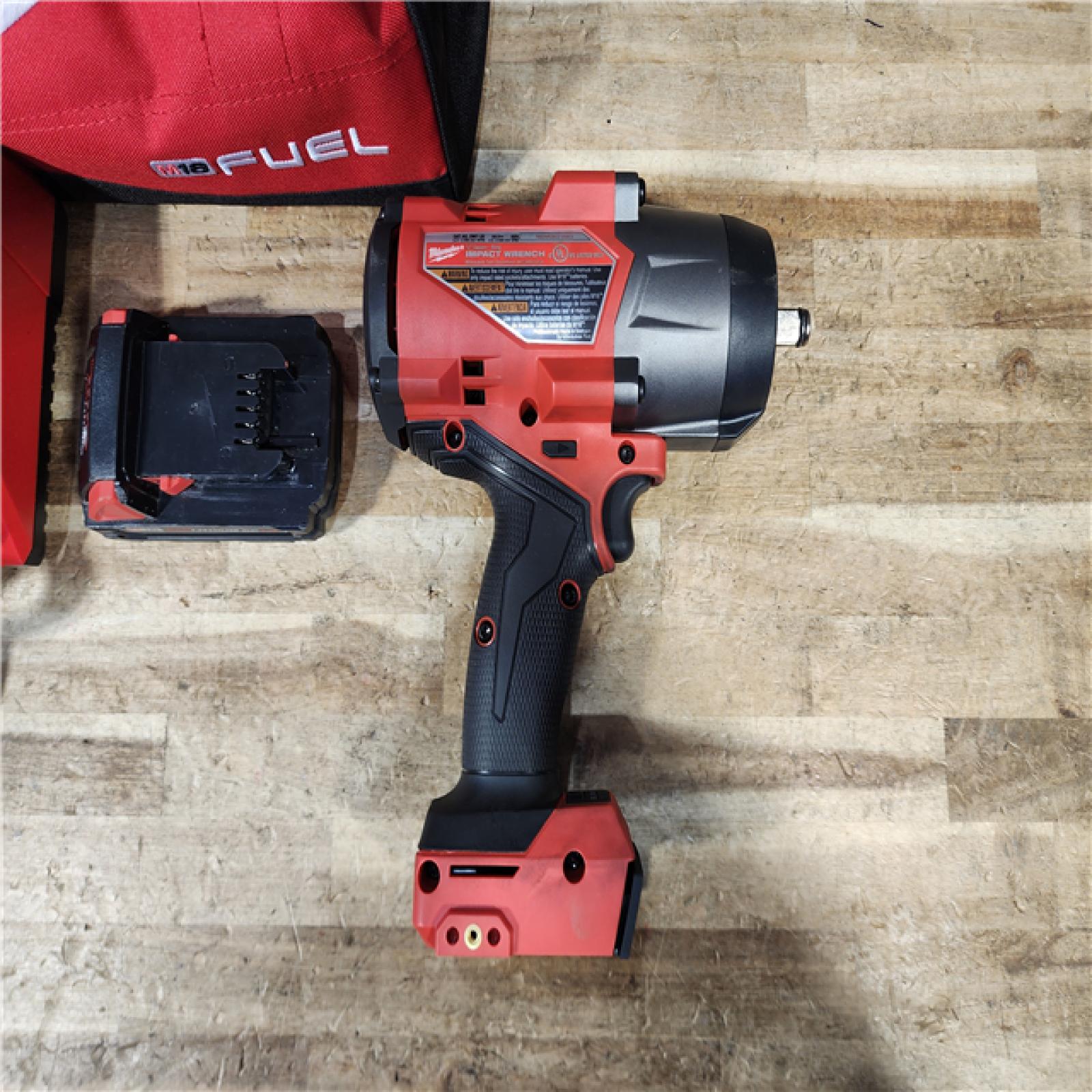 HOUSTON LOCATION - AS - IS Milwaukee FUEL 18V Lithium-Ion Brushless Cordless 1/2 in. Impact Wrench w/Friction Ring Kit