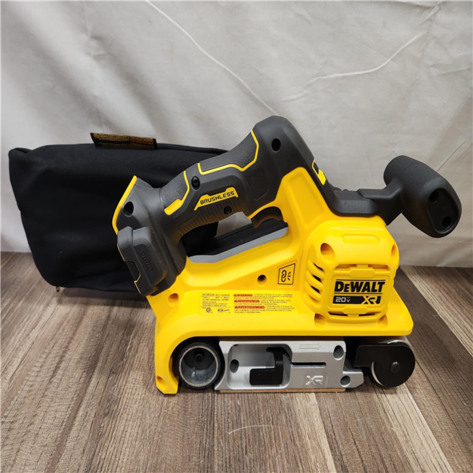 AS-IS- DEWALT 20V MAX* XR Brushless Cordless Belt Sander (Tool-Only)