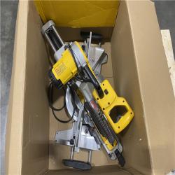 As-Is- DEWALT 15 Amp Corded 12 in. Double Bevel Sliding Compound Miter Saw