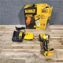 HOUSTON LOCATION - AS - IS DEWALT Atomic 20V Max Lithium-Ion Brushless Cordless Compact 1/4 in. Impact Driver Kit