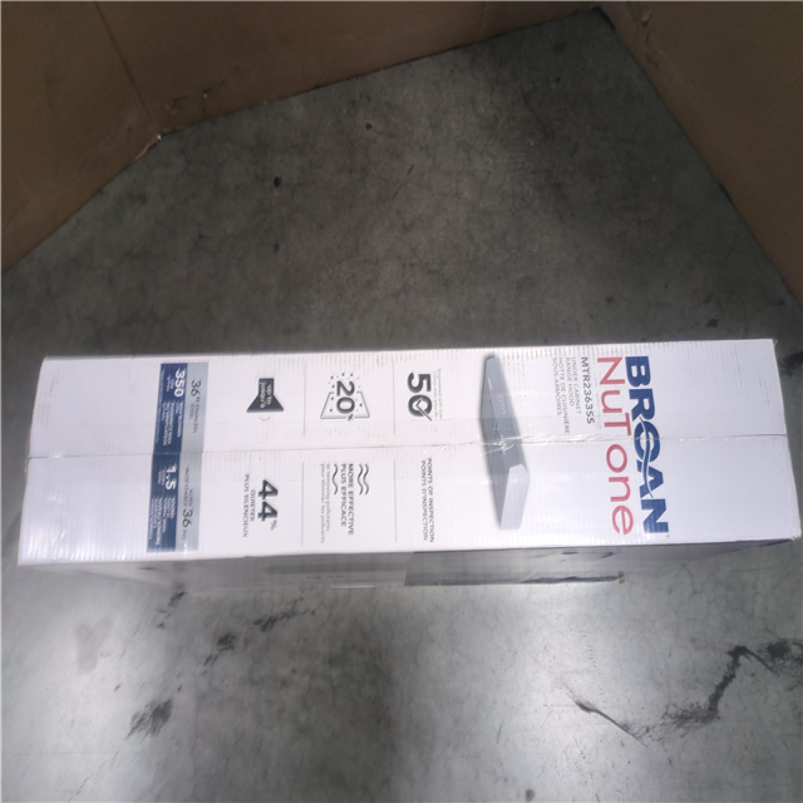 CALIFORNIA AS-IS BROAN NUTONE UNDER CABINET RANGE HOOD