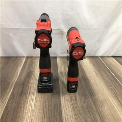 AS-IS Milwaukee FUEL 12-Volt Lithium-Ion Brushless Cordless Hammer Drill and Impact Driver Combo Kit